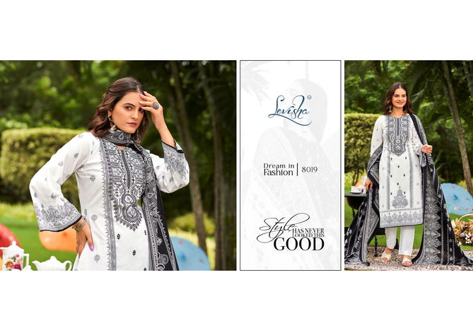 Naira Nx Vol 8 Black And White By Levisha Cambric Pakistani Dress Material Wholesale Online
